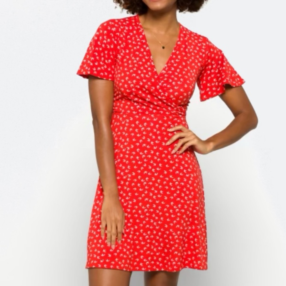 Red Wrap Dress